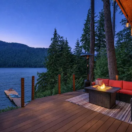 Alpine Lake Escape on Fish Lake 3 Bedroom Home by NW Comfy Cabins by RedAwning