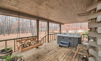 Charming Cabin w/ Hot Tub, Fire Pit & Views!