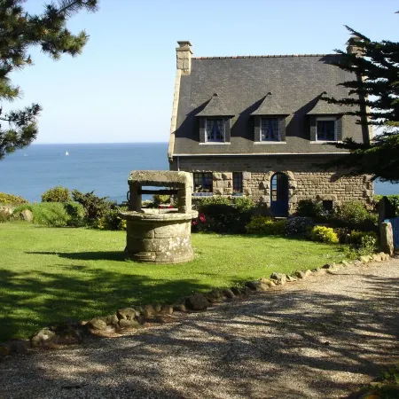 Port Manech: House with garden exceptional sight ocean (180°)
