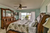 Watch dolphins play in Shelter Cove while swimming in our oversized  pool