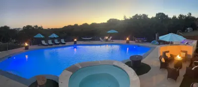 Lake House with pool and hot tub movie theater and so much more!