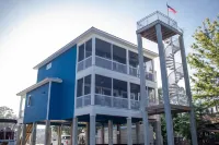 "The Blue Vu"  CANAL FRONT HOME WITH 4 STORY OBSERVATION DECK VIEWS OF 2 BEACHES 쇼라인 파크 파빌리온 주변 호텔