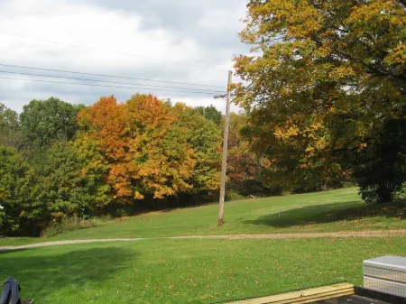 Right off the bike trail.