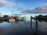 Wattkante Burhave, Apartment Ebbe & Flut: Danish stove, 70 sqm, near the beach - Wifi