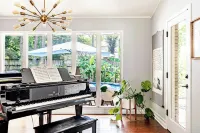 Pool Paradise: Mid Mod Lux Oasis in Quiet Central Location - Pet Friendly!