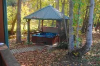Pet friendly 2br/2ba cabin with hot tub on Rushing Trout Stream!