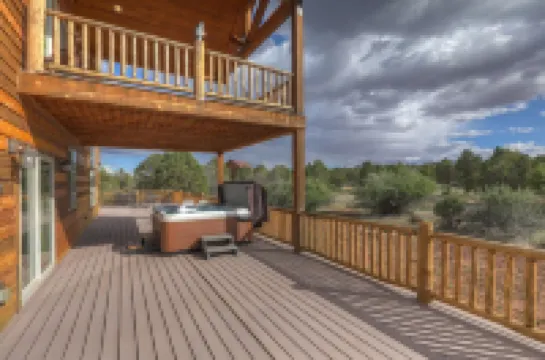 Beautiful home with lots of room. Large deck and amazing hot tub.