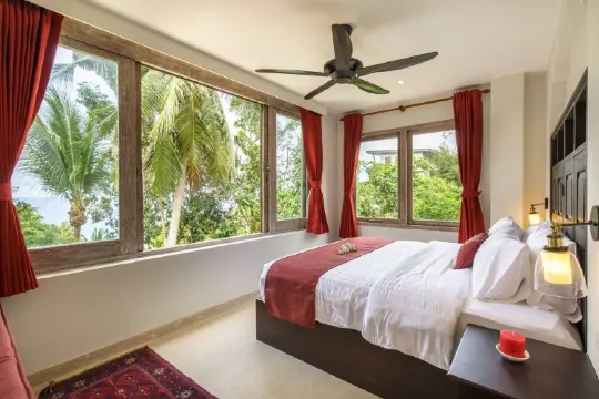 วิลล่า 3 ห้องนอนพร้อมสระว่ายน้ำส่วนตัวและวิวทะเล(karma)