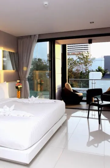 ห้องดีลักซ์พร้อมวิวทะเลด้านข้าง