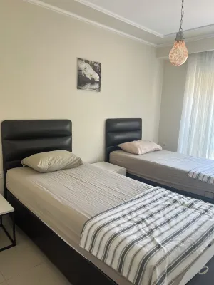 Side, 3-room apartment with pool area (in&out balcony, long stays welcome