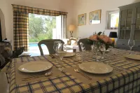 Luxury villa with private swimming pool and sea and sunset views