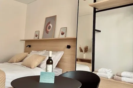 Relaxing Studio Stay with Terrace and Private Parking