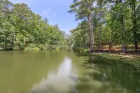 Lakefront Hamilton Cabin w/ Dock & Fire Pit! - parking