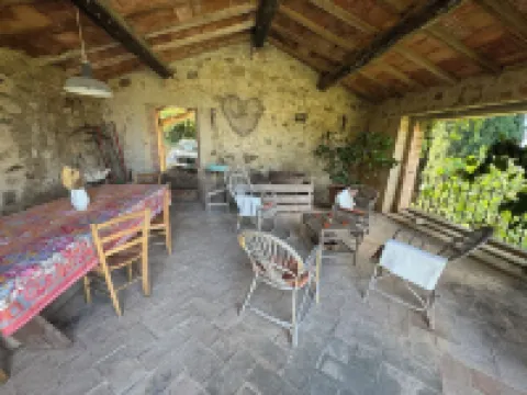 Podere Fontebernardi, authentic Tuscan farmhouse overlooking Pienza.