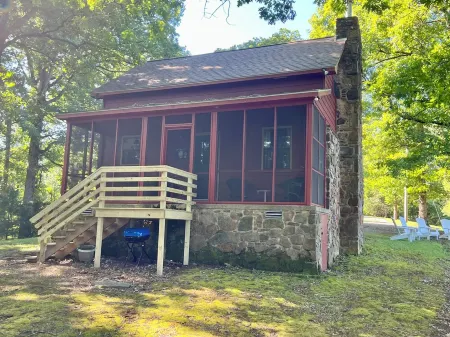 The Stone Cottage! Private with incredible views of the River and Mountains.