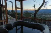 Home on the mesa’s edge the Proverbial Million Dollar View, jacuzzi and orchard