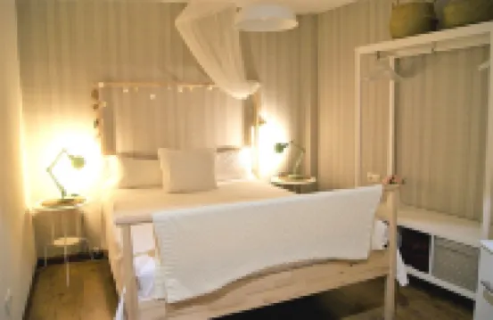 Apartment in center with free private parking.