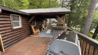River Front Private Adirondacks Log Cabin