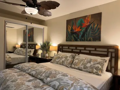 1 bdrm peakaboo ocean view walk to Turtle Beach, Alii Garden Mkt,Kona Village-1D