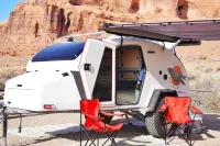 Red Rock Base Camps Teardrop Trailer #1. Take your hotel room outside! 모아브 호텔