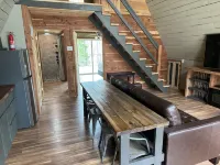 Coyote Creek A-Frame Cabin with Firepit, Nature Trail, Games, Outside Activities