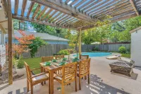 Prime location chic 4BR home with charming  pool and yard