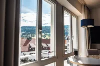 Seehotel am Kaiserstrand - vue sur la montagne