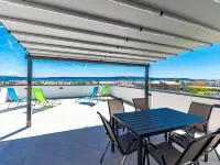 Elegant Kastel Novi Apartment with Sea View Balcony