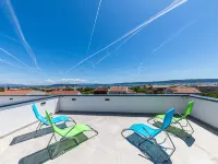 Elegant Kastel Novi Apartment with Sea View Balcony