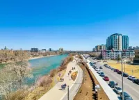 Modern private One bedroom apartment Calgary Downtown #502