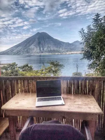 Entire home with breathtaking views of Lake Atitlan and volcanoes