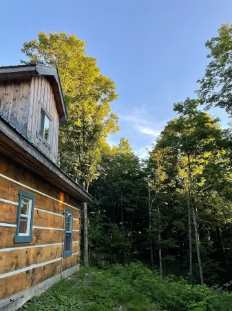 Log cabin on the hill