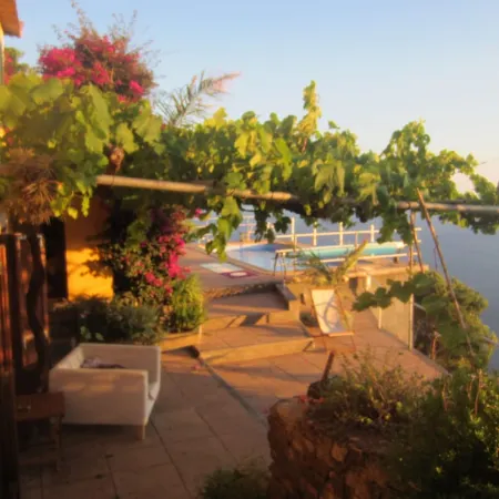 Villa with private pool, large garden and stunning sea view