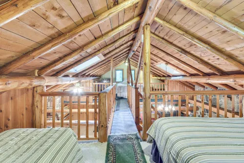 Authentic Log Cabin w/ Private Pond in Glidden - 2-Star