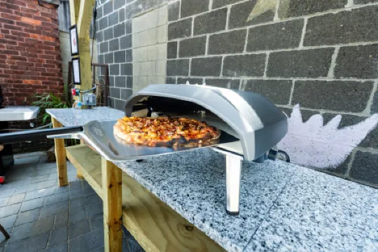 Spacious Outdoor Patio and Modern Kitchen - Inviting Urban Haven