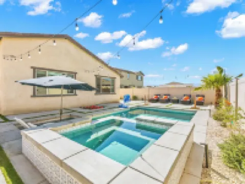 New Pool+Spa+Games+Large BBQ+Designer+Beautiful コーチェラのホテル