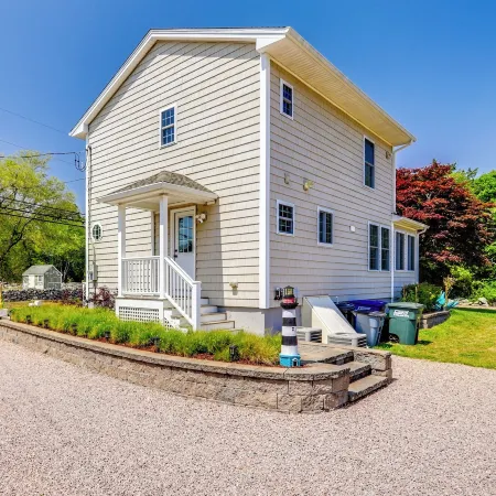 Walk to Pawcatuck River: Family-Friendly Home!