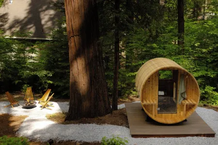 Private A-Frame Cabin w/ Sauna • Hot Tub • Projector • Fire Pit