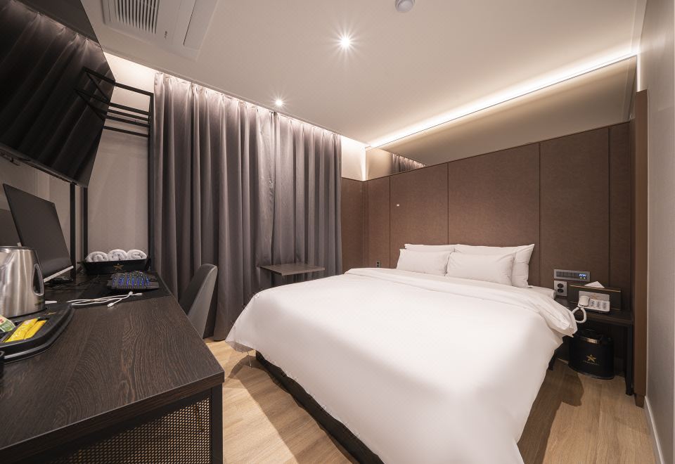 화곡 Boutique S의 객실 조명 및 디자인