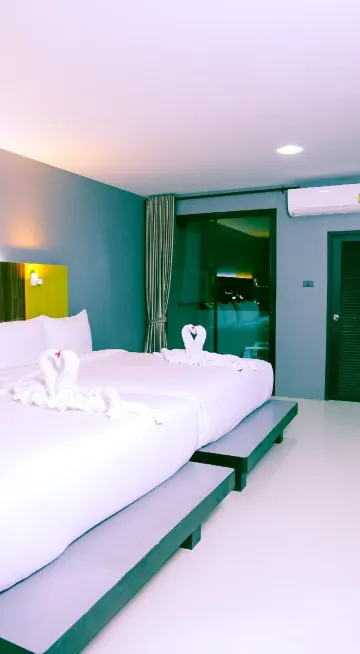 ห้องพักวิวภูเขา-เตียงควีนไซส์ 2 เตียง