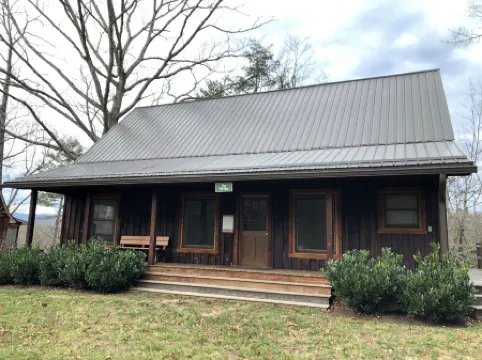 The Pill Box is the perfect getaway next to the Cowpasture River