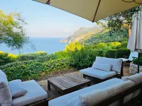 Villa with Dream Sea View, Private Land and Pool, Total Quietness - 3 stjerner