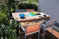 gemütliche FeWo mit eigener Terrasse - nur 3 Gehminuten zum Strand