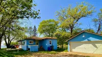 2BR Cabin on Lake w/ Beach, Boat Dock in Protected Channel, & 74ft Viewing Dock