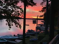 Charming Cedar Lakeside Cottage at Elbert's Resort Hotels in St. Germain