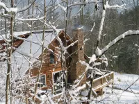 BIG ROCK LOG CABIN , Beside Natural Bridge/Red River Gorge 울프 카운티 호텔