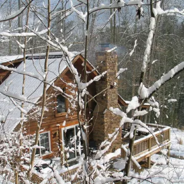 BIG ROCK LOG CABIN , Beside Natural Bridge/Red River Gorge