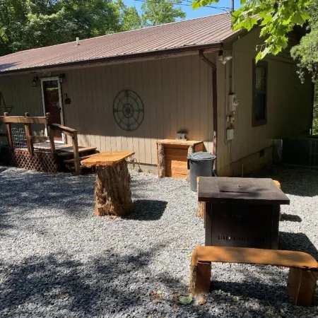 Secluded Cabin w/ HOT TUB, Woodburning Stove, VIEW on PRIVATE 2 acres