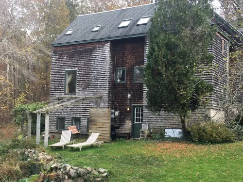 Walk to the ocean, very private. Secluded, woodsy location.