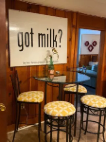 Yellow Submarine trendy basement apt and courtyard